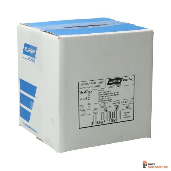 nortonschleifmittel/NORTON_schleifmittel_63642585795 Unified Wheels Norton Nex 152.4x25.4x25.4 Grit FINE_149362